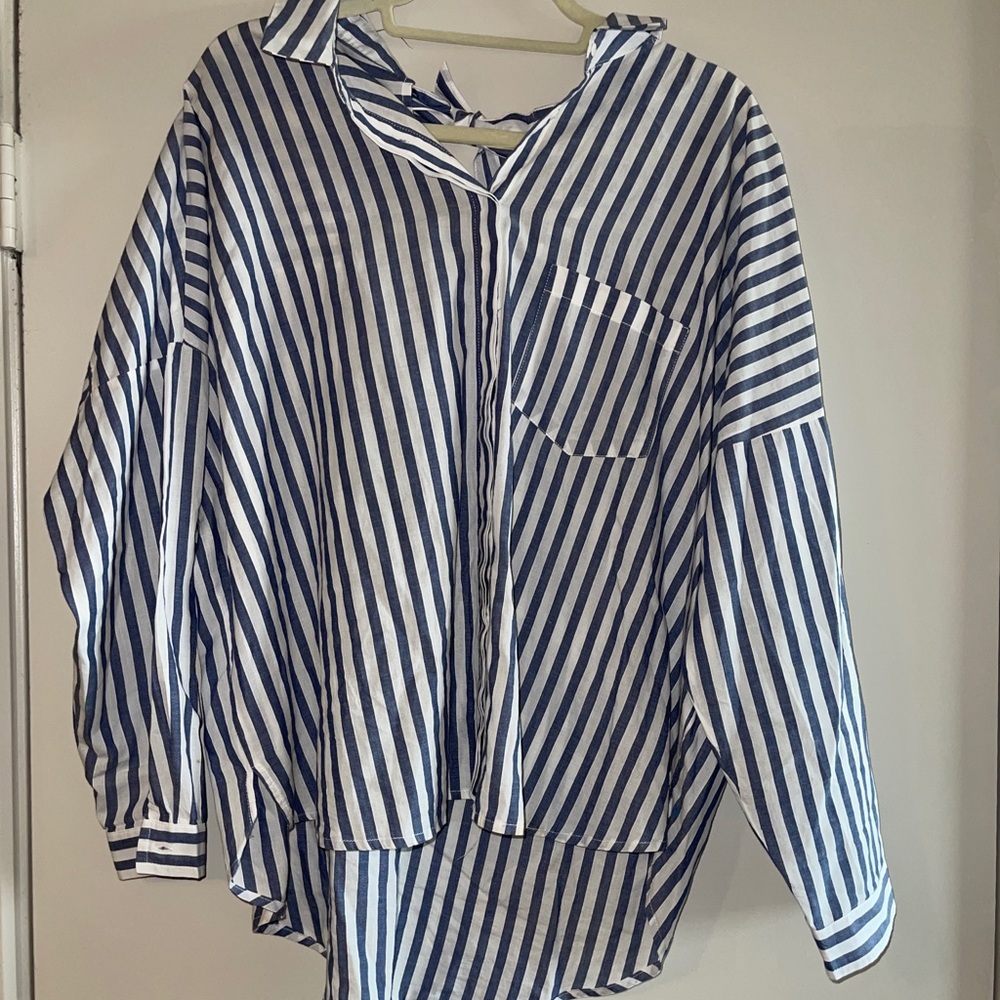 ZARA Striped Blouse